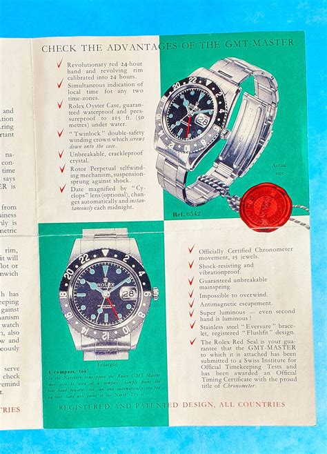 rolex watch brochures.